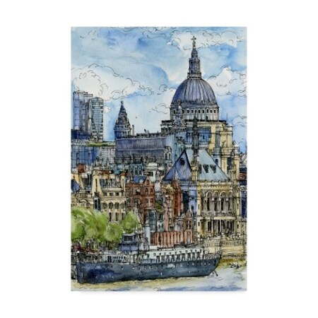 Trademark Fine Art Melissa Wang 'City Scene X' Canvas Art, 12x19 WAG06580-C1219GG